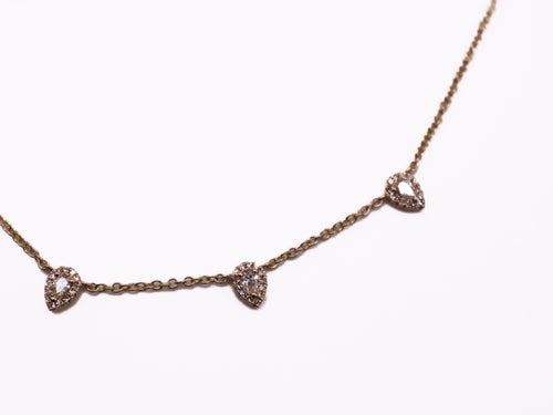 14 K YELLOW GOLD TEAR DROP NECKLACE