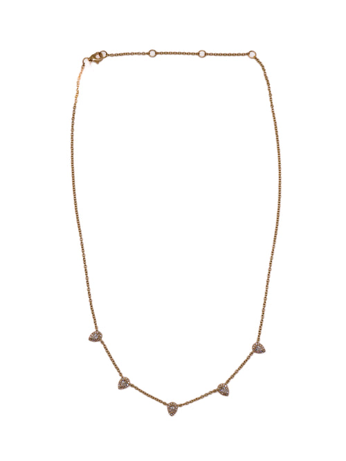 14 K YELLOW GOLD TEAR DROP NECKLACE